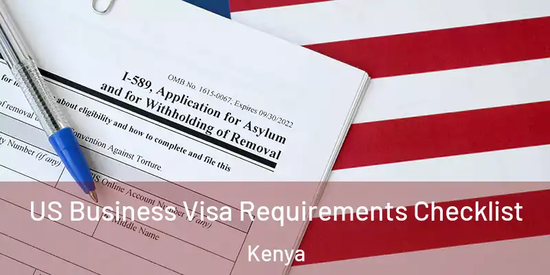  US Business Visa Requirements Checklist Kenya